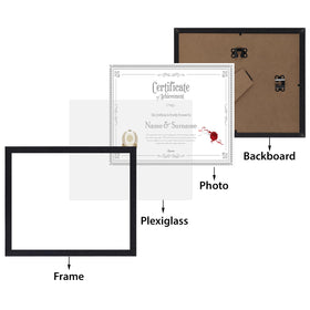 HORLIMER frame shows two-way kickstand for wall or table display.