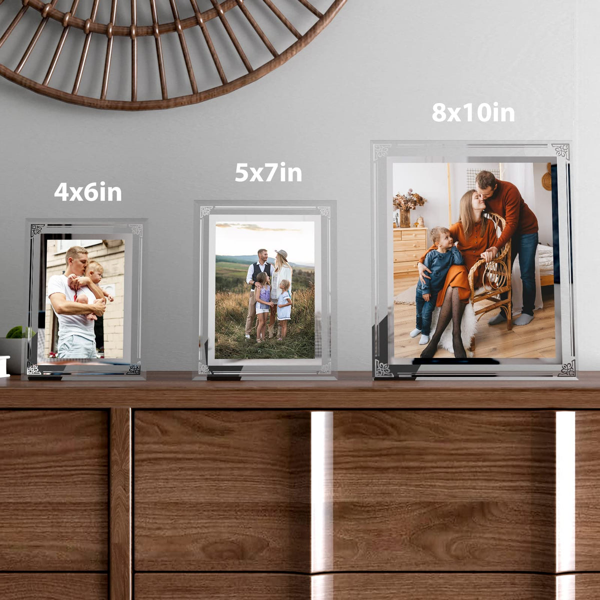 HORLIMER tabletop display supports vertical or horizontal orientation on desks.