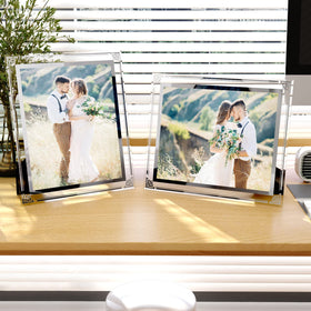 HORLIMER two-pack glass frames offer lightweight, durable display options.