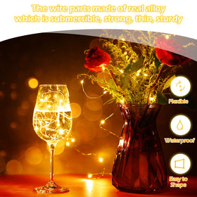 Hortsun waterproof string lights suitable for indoors and outdoors, safe and soft.