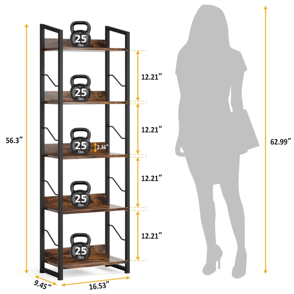 Hosfais adjustable feet improve stability on uneven floors.