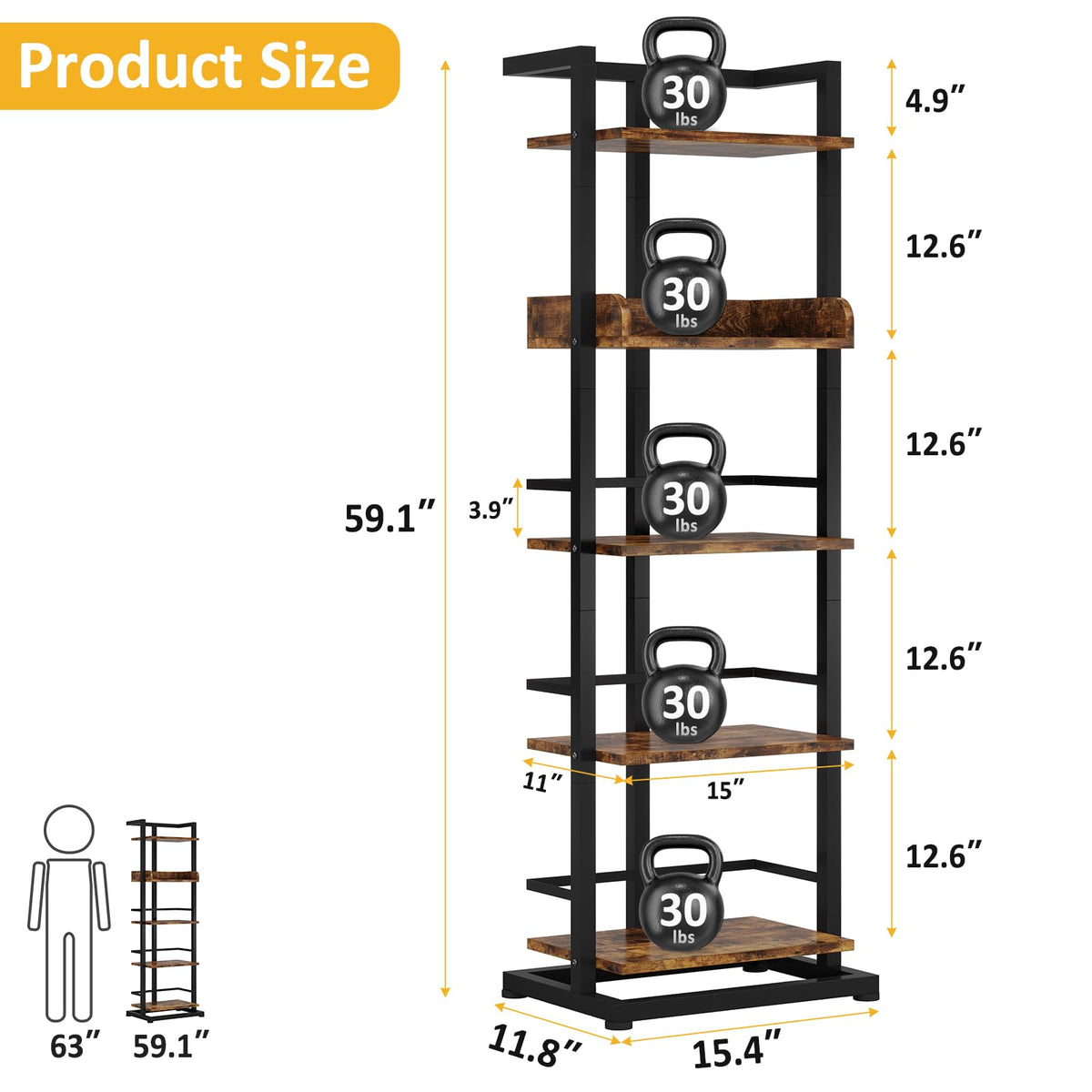 Hosfais display shelf for collectibles and small plants.