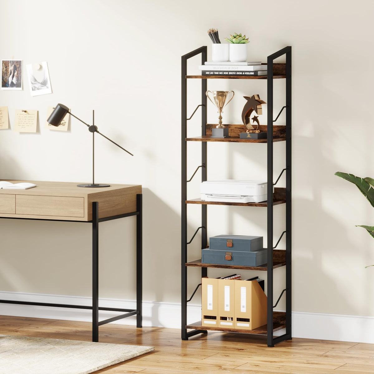 Hosfais ideal for home office or living room storage.