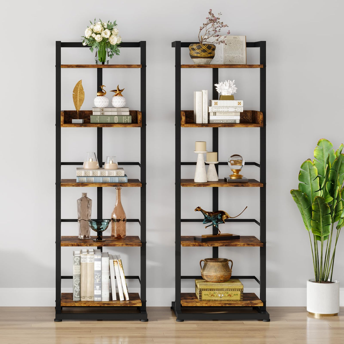Hosfais versatile corner storage for books and decor.