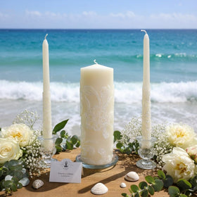 Hosley bathroom ambience cream candle enhances daily routines