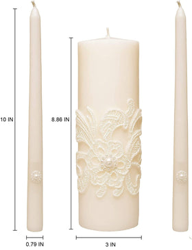 Hosley eco-friendly packaging note for unity candle set
