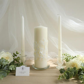 Hosley wedding candles creating a warm ambience for events