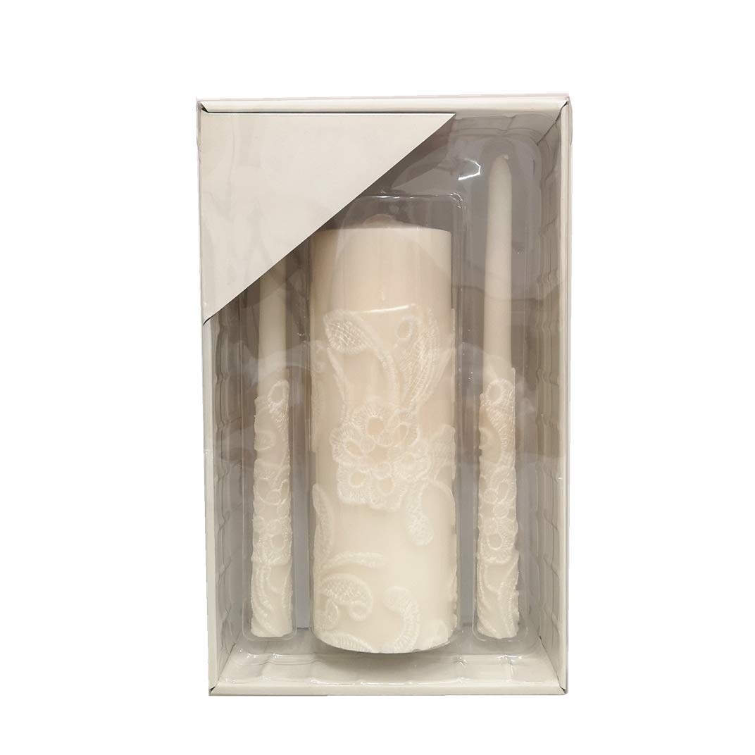 Hosley wedding unity candle 11.5 inch pillar glows softly for elegant ceremonies