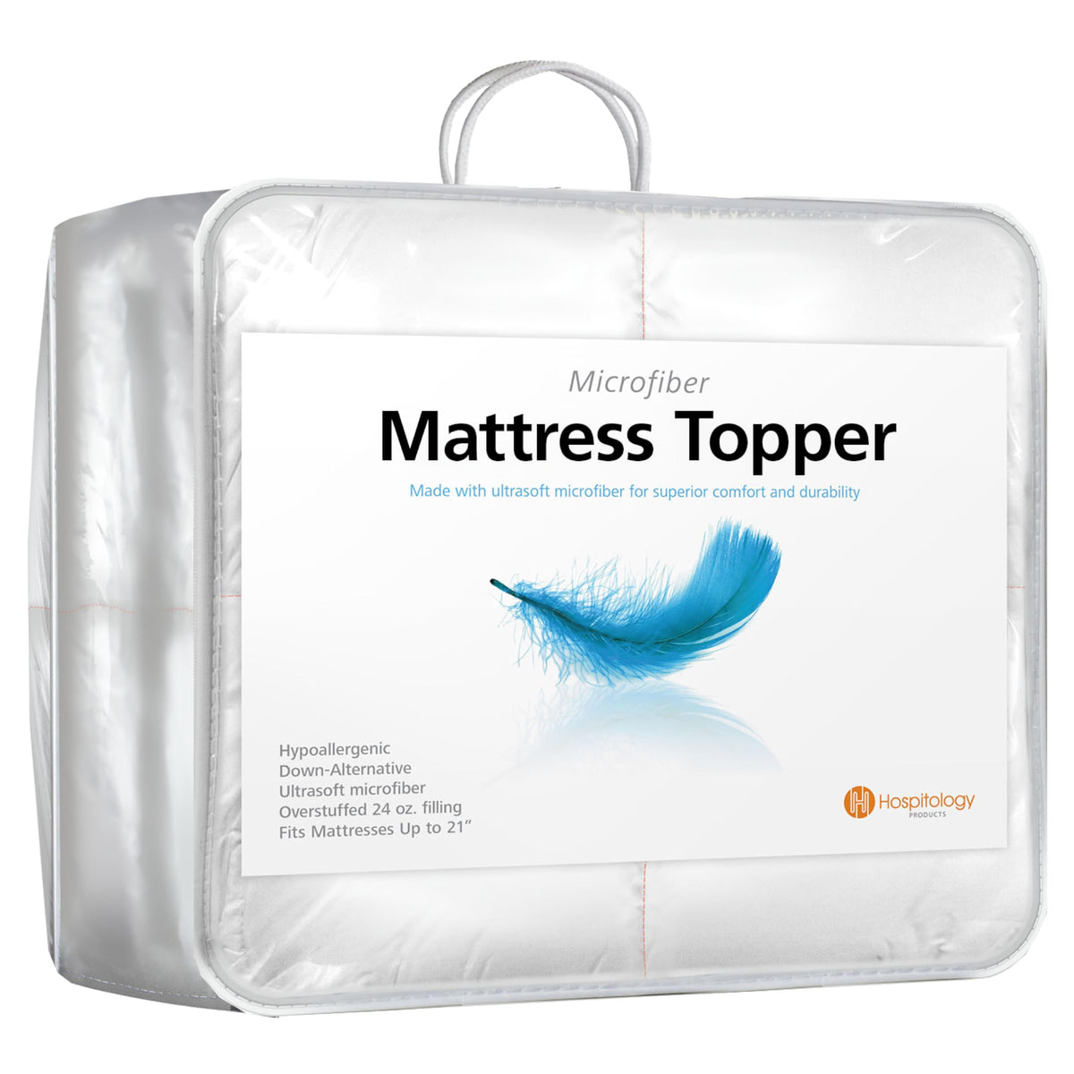 HOSPITOLOGY PRODUCTS hypoallergenic mattress cover overstuffed offers plush comfort and allergy friendly sleep