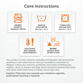 HOSPITOLOGY PRODUCTS machine washable design simplifies care