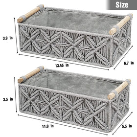 HOSROOME basket in bedroom for toys or remotes
