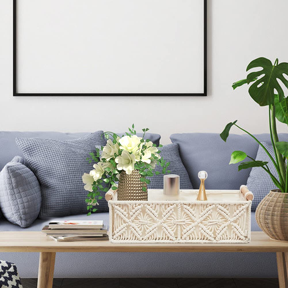 HOSROOME storage basket countertop decor for tidy surfaces