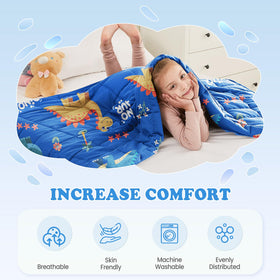 Hosukko weighted blanket corner loops secure with quilt covers.