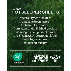 HOT SLEEPER SHEETS 4-piece set in navy showcases luxurious, breathable bedding.