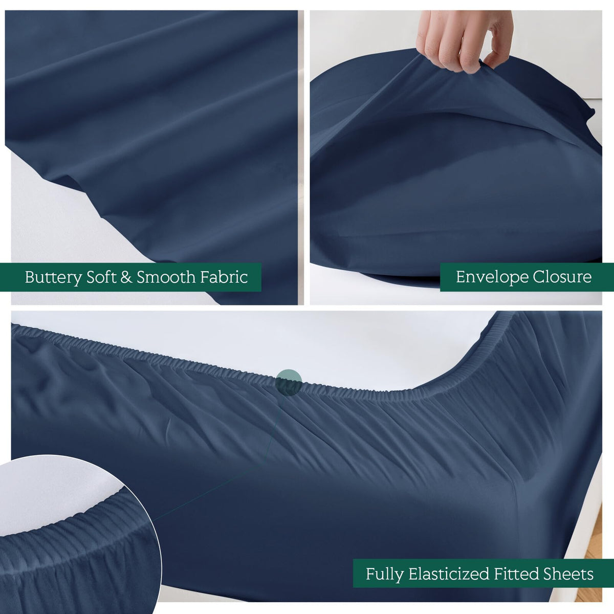 HOT SLEEPER SHEETS envelope pillowcases closeup with reinforced seams for durability.