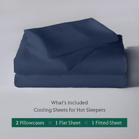 HOT SLEEPER SHEETS bamboo viscose finish closeup emphasizes moisture-wicking comfort.