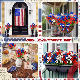 Hoteam patriotic flower picks ideal for Independence Day celebrations