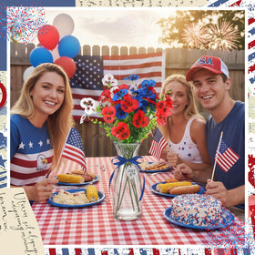 Hoteam vivid red white blue pansies add festive color year-round