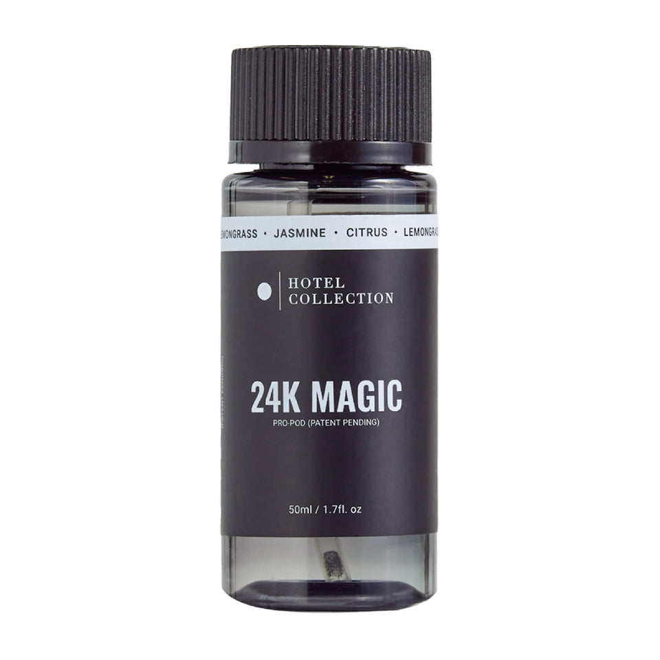 Hotel Collections 24K Magic Pro-Pod oil bottle delivering long-lasting premium aroma.