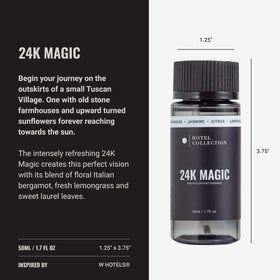 Hotel Collections Bergamot-Lemongrass-Laurel notes released by a careful pour.