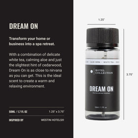 Hotel Collections Dream On Pro-Pod diffuser oil amber warmth enhances evening relaxation.