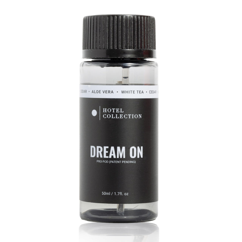 Hotel Collections Dream On Pro-Pod diffuser oil with white tea notes for calming spaces.