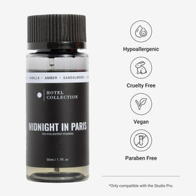 Hotel Collections Midnight in Paris Pro-Pod cap close-up highlighting premium packaging and control.