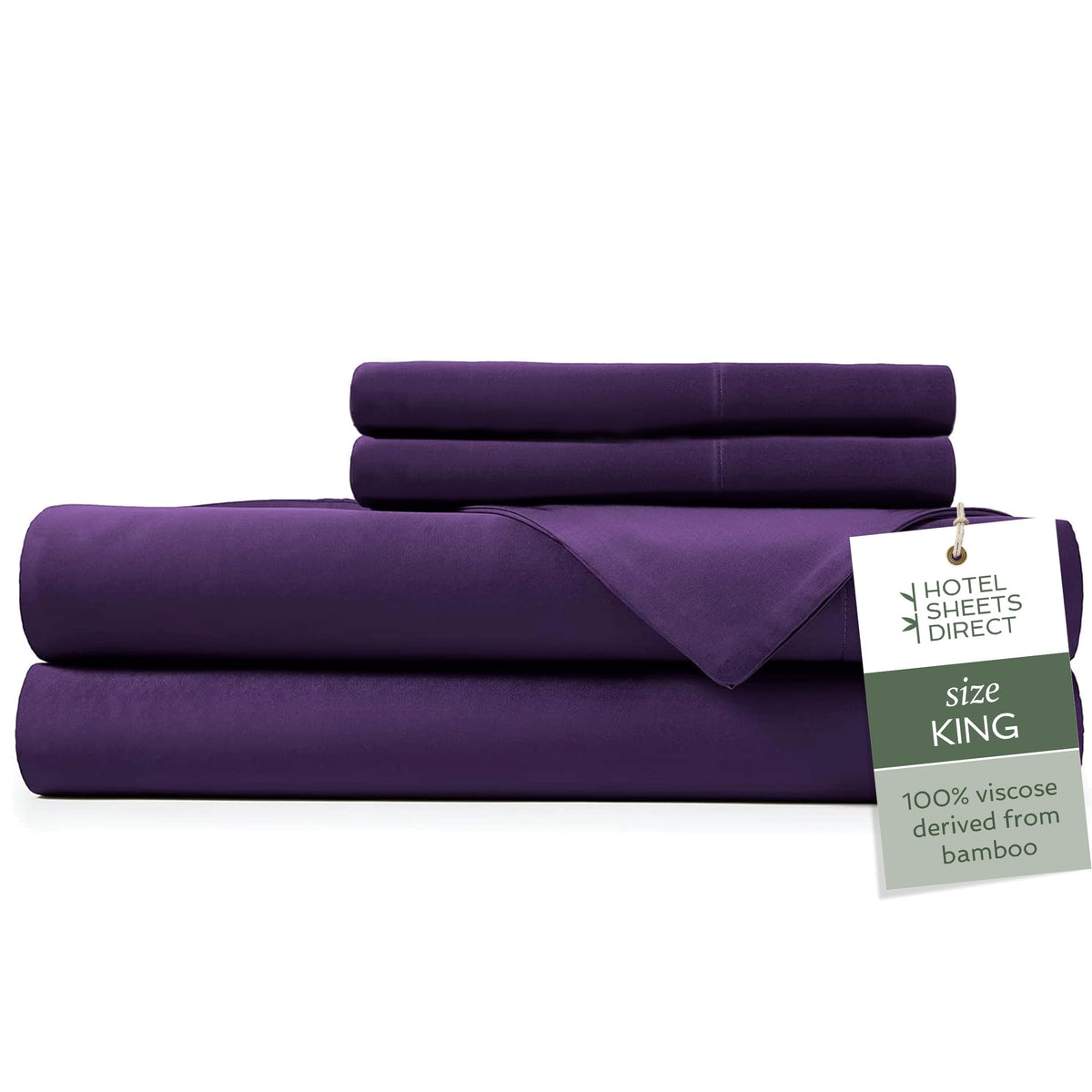 Hotel Sheets Direct bamboo king set closeup texture for silky feel