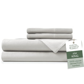 Hotel Sheets Direct king flat sheet with silky-smooth finish for night-long comfort