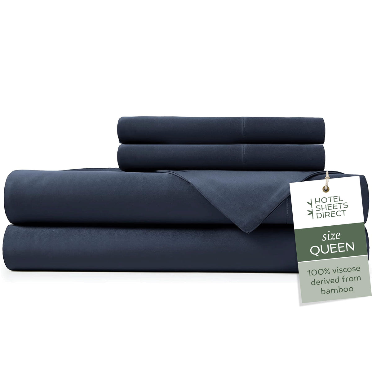 Hotel Sheets Direct packaging for Queen Bamboo Set shows premium hotel-quality presentation.