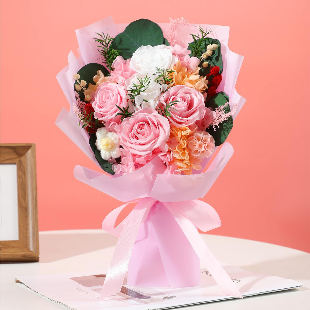 HOTKBO preserved roses are non-toxic and safe for any living space.