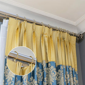 Hotop gold hardware kit for versatile curtain applications.