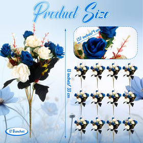 Hotop silk rose bouquets with 144 heads and durable stems for long lasting decor