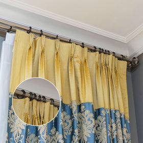 Hotop solid steel drapery rings closeup for long-lasting support