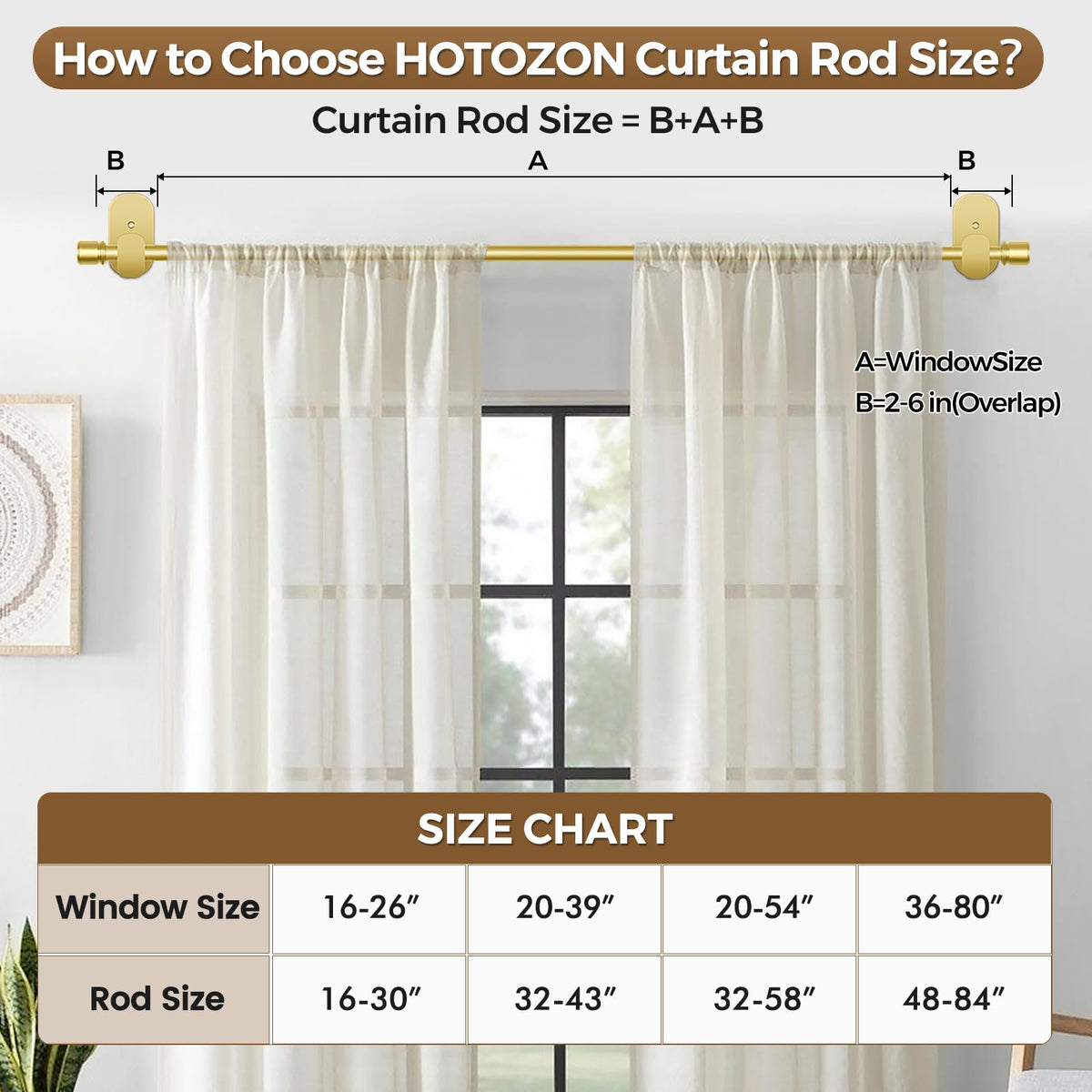 Close-up of 3M adhesive brackets on HOTOZON gold rod.