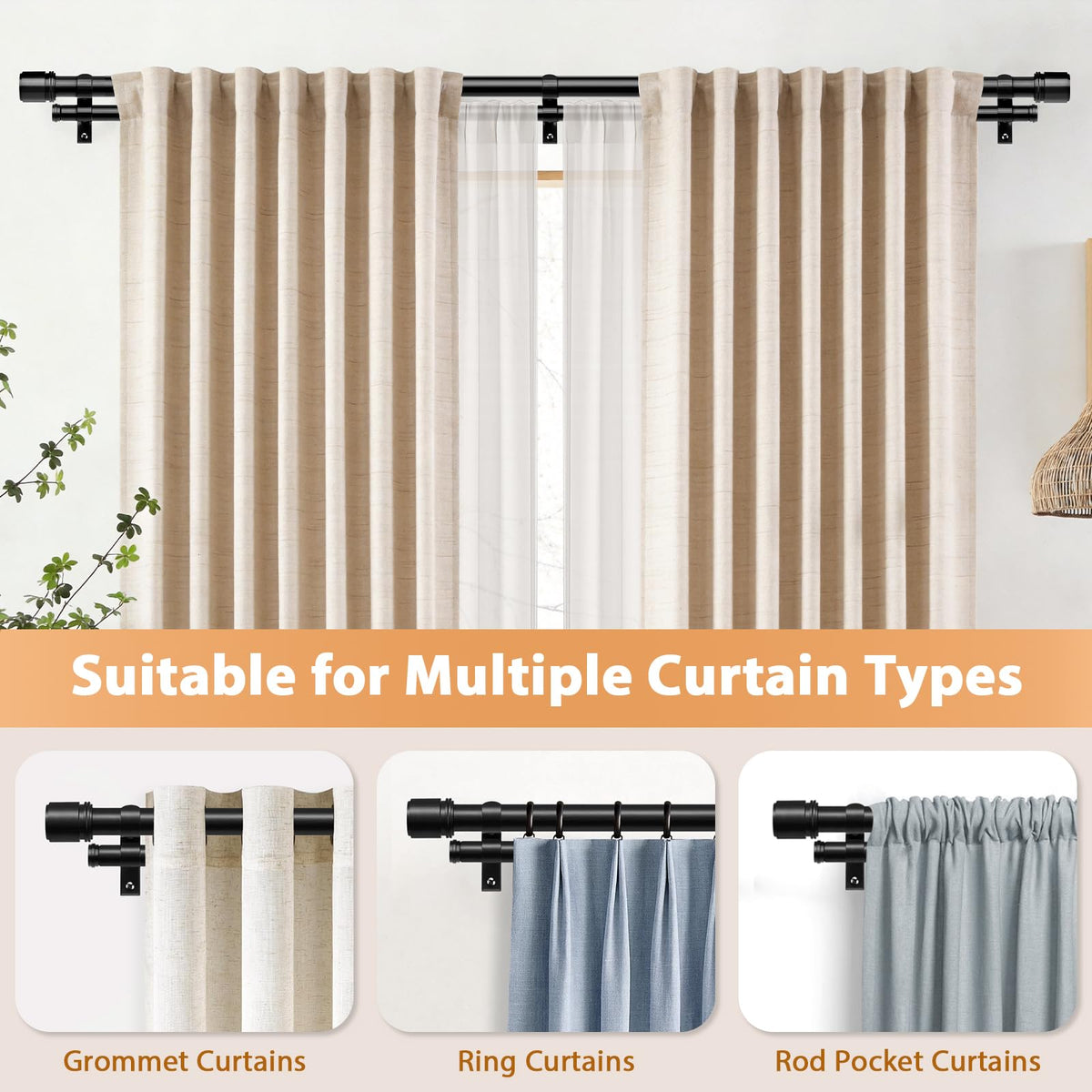 HOTOZON wide color options match room decor and hardware