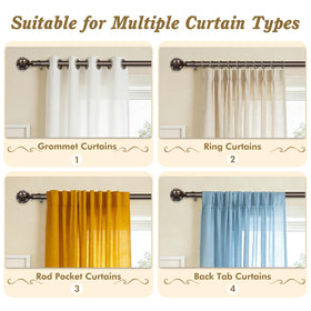 HOTOZON 22-pound capacity suits medium to heavy drapes.