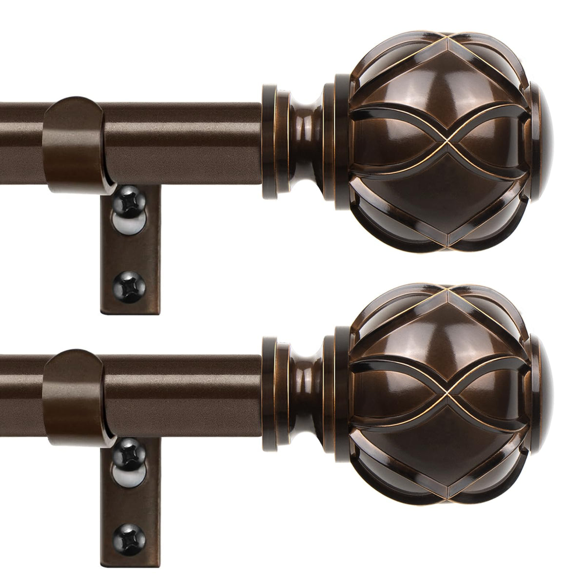 HOTOZON curtain rods extended-length design for versatile window styling.