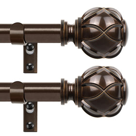 HOTOZON curtain rods extended-length design for versatile window styling.