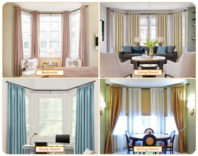 HOTOZON Center rod supports up to 22 lbs for heavier curtains