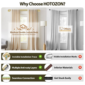 HOTOZON length ranges from 32 to 115 inches to fit most windows