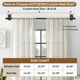 HOTOZON lightweight curtain compatibility for lightweight drapes