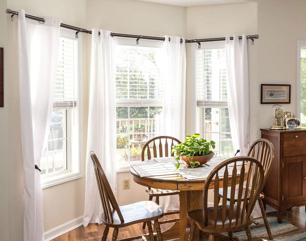 HOTOZON Sturdy 7/8 inch metal rod for durable drapery