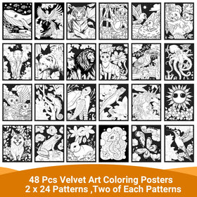 Hotplacy animal Christmas designs on velvet posters spark festive crafting.