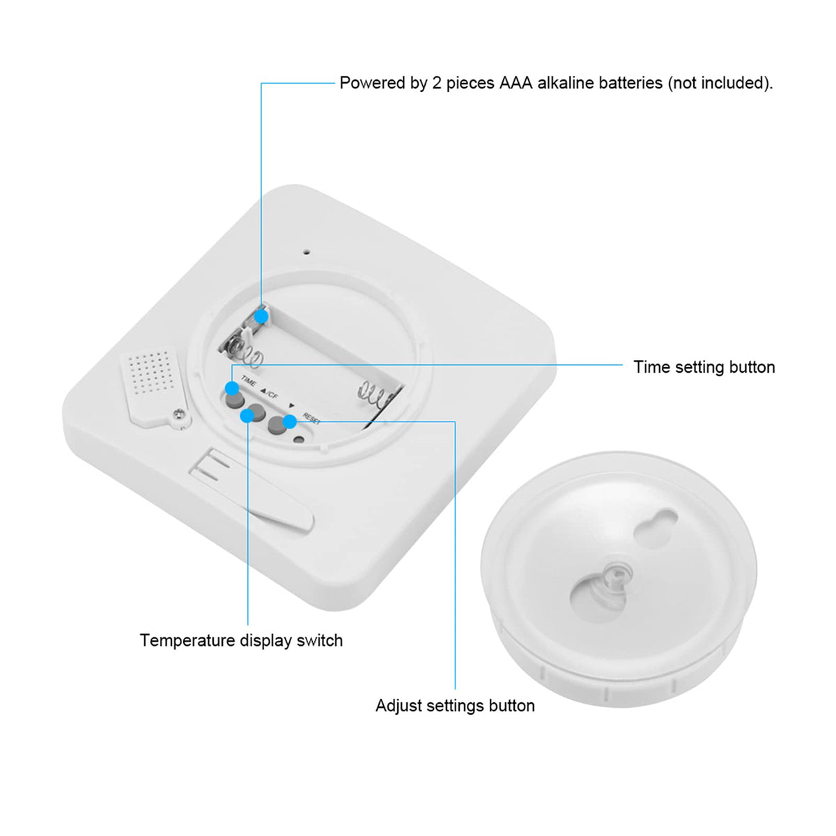 Houkiper versatile clock adapts to bathroom or kitchen setups for daily tasks.