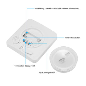 Houkiper versatile clock adapts to bathroom or kitchen setups for daily tasks.