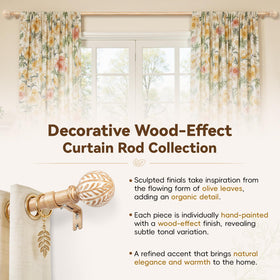 Houmiggle 1-inch heavy-duty rod supports light to medium drapes with stability.