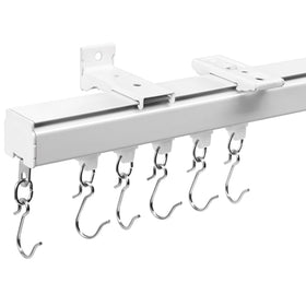 Houmiggle aluminum ceiling track ready for seamless 6–9 ft installations.