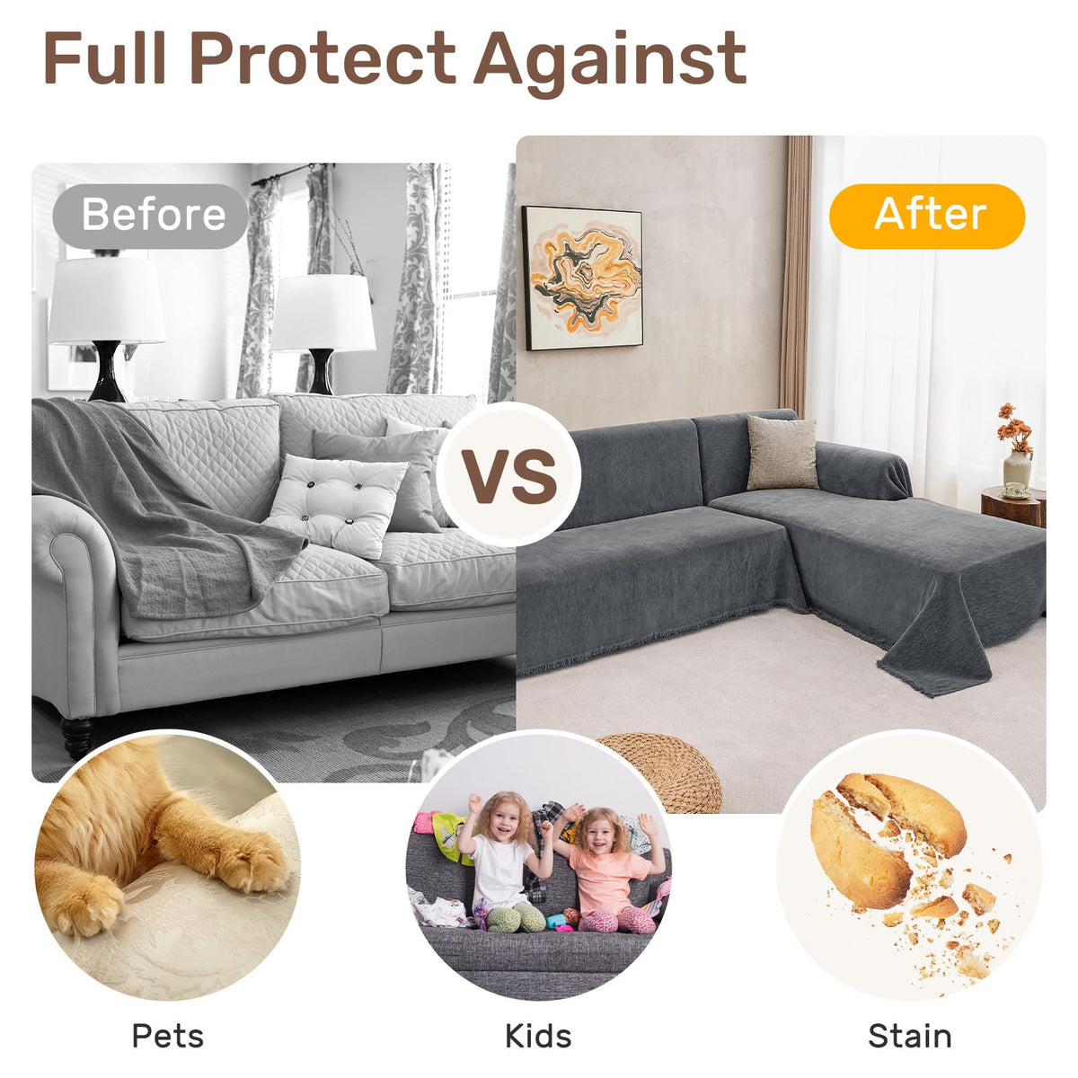 Houmiggle cover protecting against daily wear and pet scratches