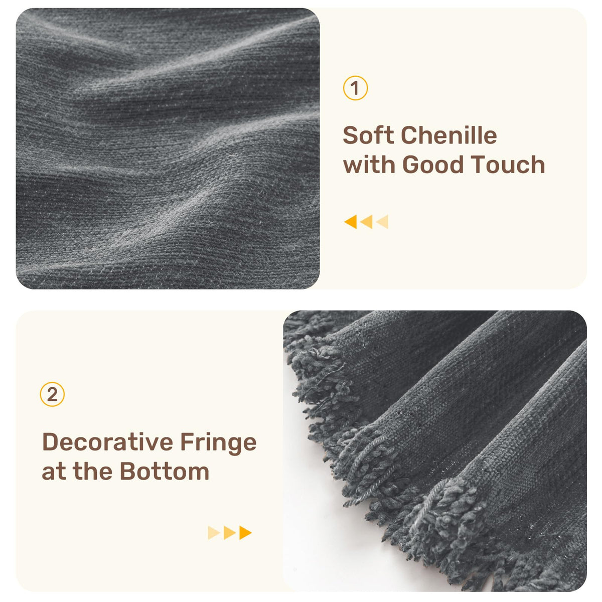 Houmiggle easy-install design drapes neatly between cushions for full coverage